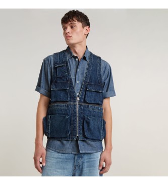 G-Star Gilet di jeans blu