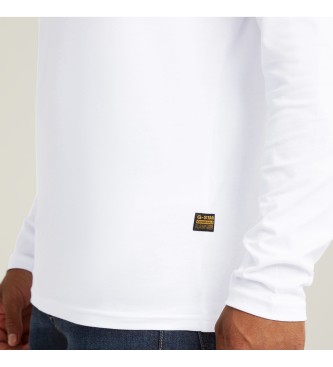 G-Star T-shirt Logtipo no peito branco