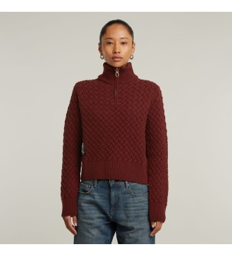 G-Star Chunky Skipper Pullover kastanienbraun