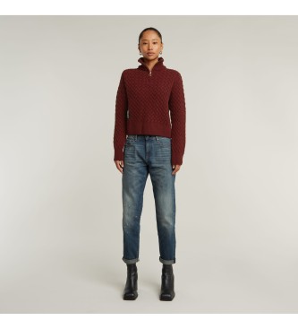 G-Star Chunky Skipper Sweater maroon