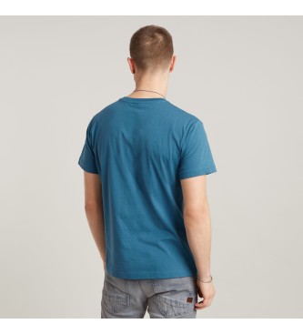 G-Star T-shirt azul com bordados