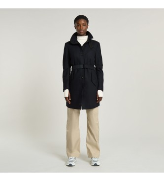 G-Star Empral trenchcoat i ull marinbl