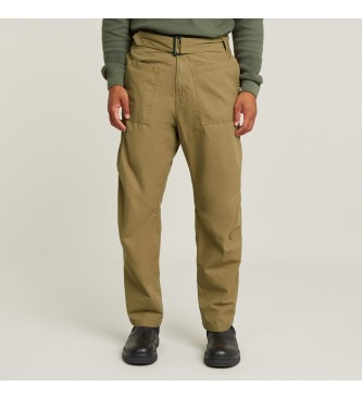 G-Star Relaxed fit fatigue trousers green