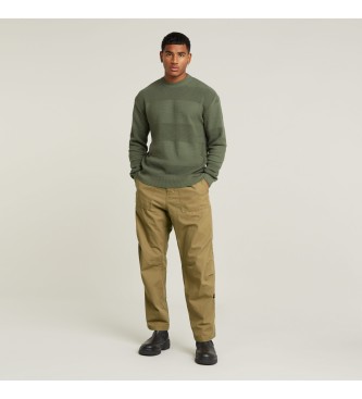 G-Star Relaxed fit fatigue trousers green