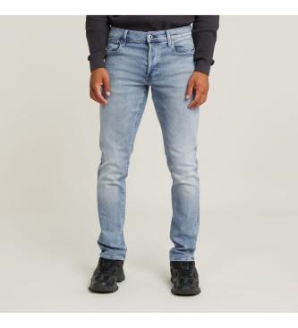 G-Star Jeans 3301 Regular Taps toelopend blauw