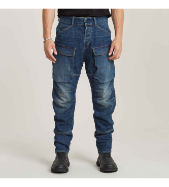 G-Star Dżinsy 3D Regular Tapered Denim Cargo w kolorze niebieskim