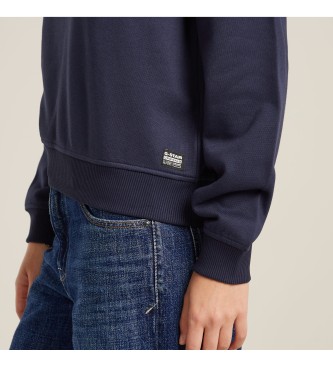 G-Star Sweatshirt Logo Crew navy