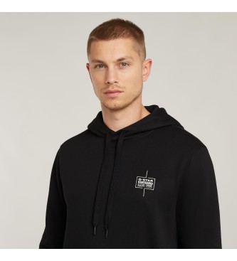 G-Star Hooded Sweatshirt Logo black