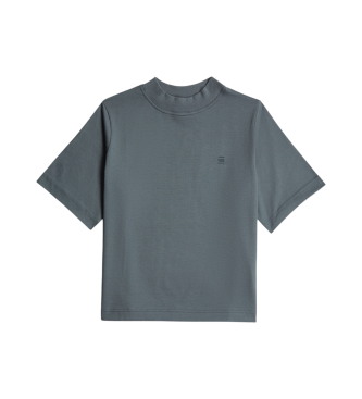 G-Star Logo mock T-shirt grey