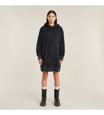 G-Star Dress Loose Overdyed Hooded Sweater   svart