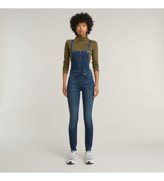 G-Star Tight sittande jumpsuit med hg midja Lynn blue