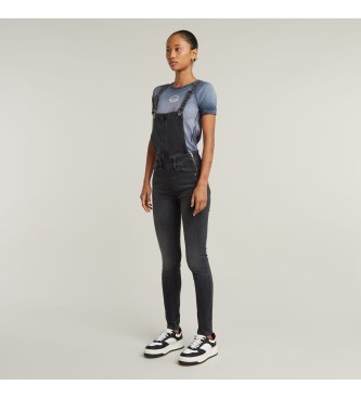 G-Star Tight sittande jumpsuit med hg midja Lynn blue