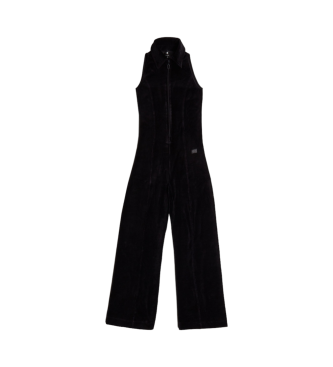 G-Star Jumpsuit i fljl med vide ben, sort