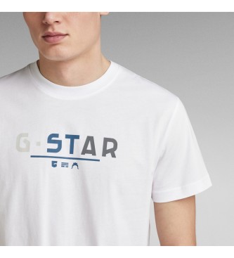 G-Star Majica z logotipom Multi White
