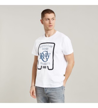 G-Star T-shirt Multicolour Grafisch wit