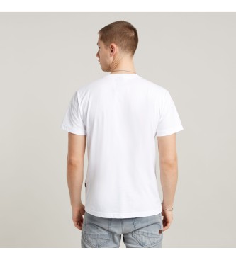 G-Star T-shirt Multicolour Grafisch wit