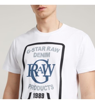 G-Star T-shirt Multicolour Grafisch wit