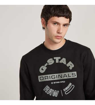 G-Star Camisola com logtipo Originals preta