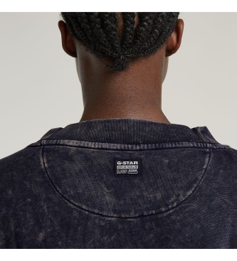 G-Star Overdyed Cropped Logo Loose navy sweatshirt  