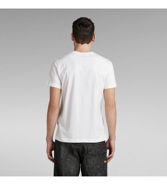 G-Star T-shirt brut peint blanc