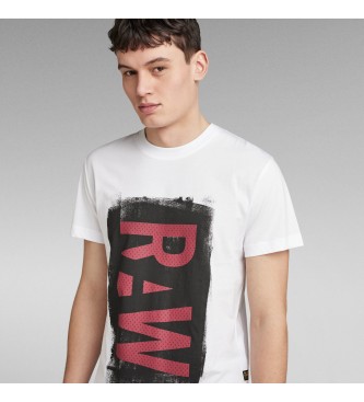 G-Star Painted Raw T-shirt vit