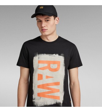 G-Star Painted Raw T-shirt svart
