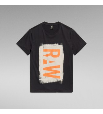 G-Star Painted Raw T-shirt schwarz