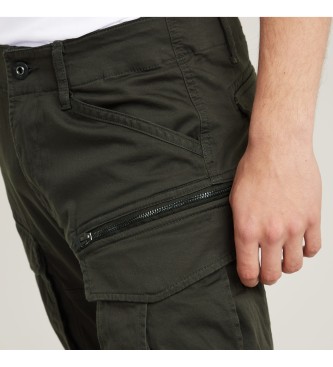 G-Star Rovic 3D Redne hlače s stožčastim robom temno sive barve
