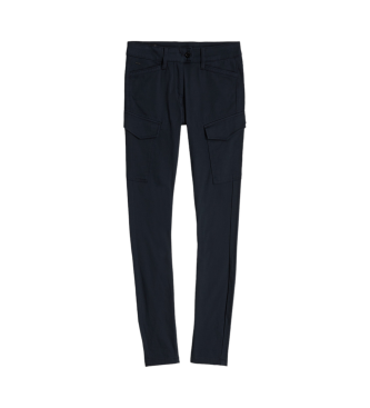 G-Star Pantaloni blu scuro skinny alti a forma di G Blossite