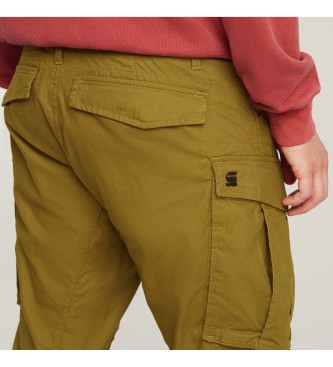 G-Star Pantaloni cargo marroni con risvolto affusolato regolare 3D