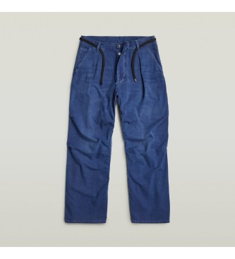 G-Star Jeans in denim blu con pieghe