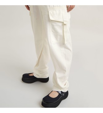 G-Star Spodnie Soft Outdoors białe