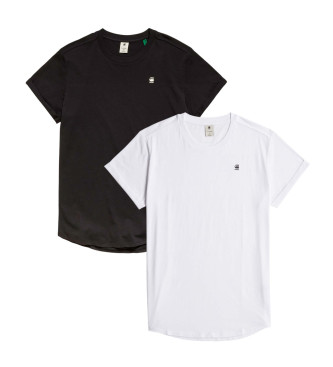 G-Star Zweierpack Lash-T-Shirts wei, schwarz