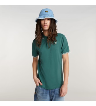 G-Star Polo Dunda Slim Stripe groen