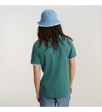 G-Star Polo Dunda Slim Stripe groen