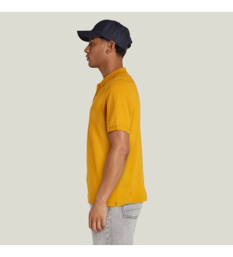 G-Star Oluv Slim mustard polo shirt