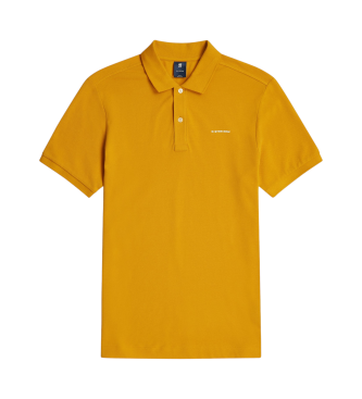 G-Star Oluv Slim mustard polo shirt