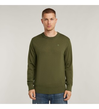 G-Star Maglione lavorato a maglia Premium Core verde