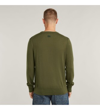 G-Star Maglione lavorato a maglia Premium Core verde