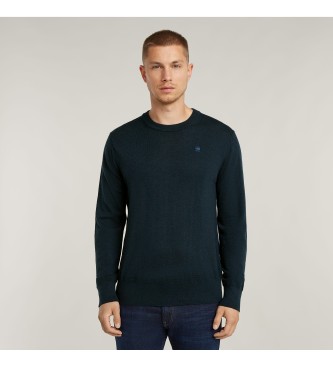 G-Star Maglione lavorato a maglia premium blu scuro