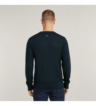 G-Star Maglione lavorato a maglia premium blu scuro