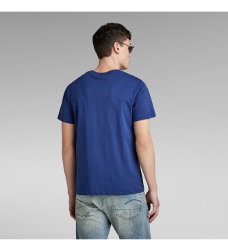 G-Star T-shirt grezza in puff blu