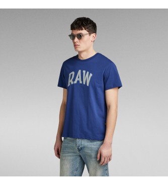 G-Star T-shirt grezza in puff blu