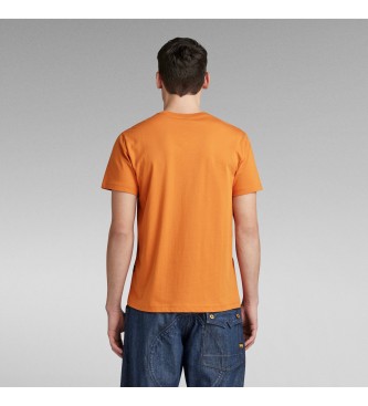 G-Star Camiseta Puff Raw naranja