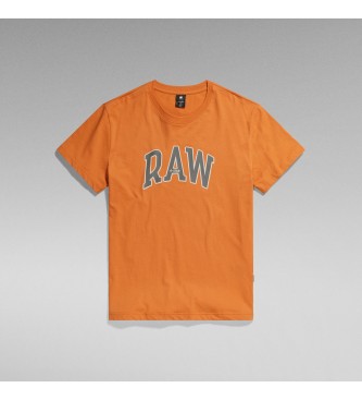 G-Star T-shirt Puff Raw laranja