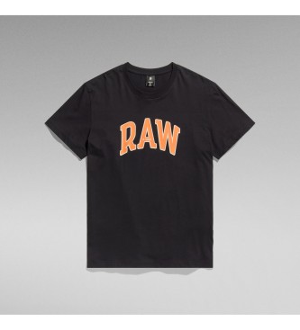 G-Star Camiseta Puff Raw negro