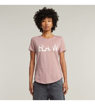 G-Star Camiseta RAW Optic Slim  rosa