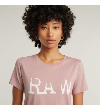 G-Star Camiseta RAW Optic Slim  rosa
