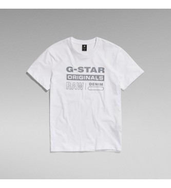 G-Star Reflekterende Originals T-shirt hvid