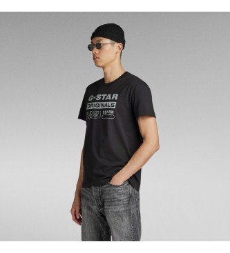 G-Star Reflecterend Originals T-shirt zwart